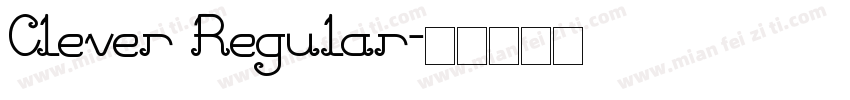 Clever Regular字体转换